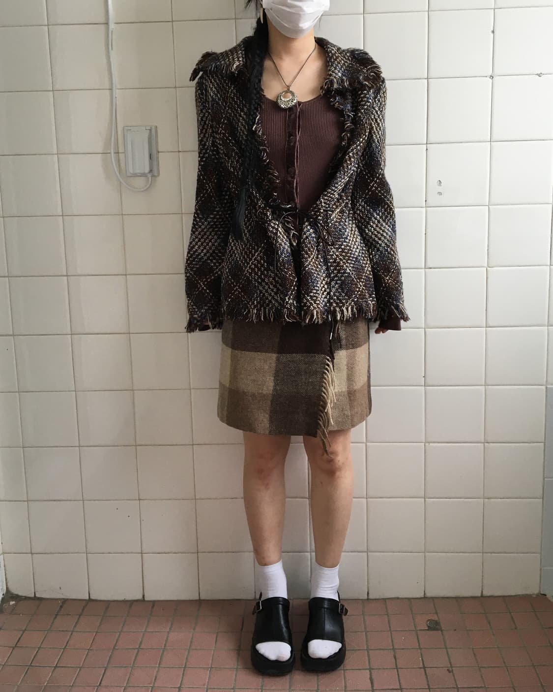 Pattern fringe point jacket 상품이미지1