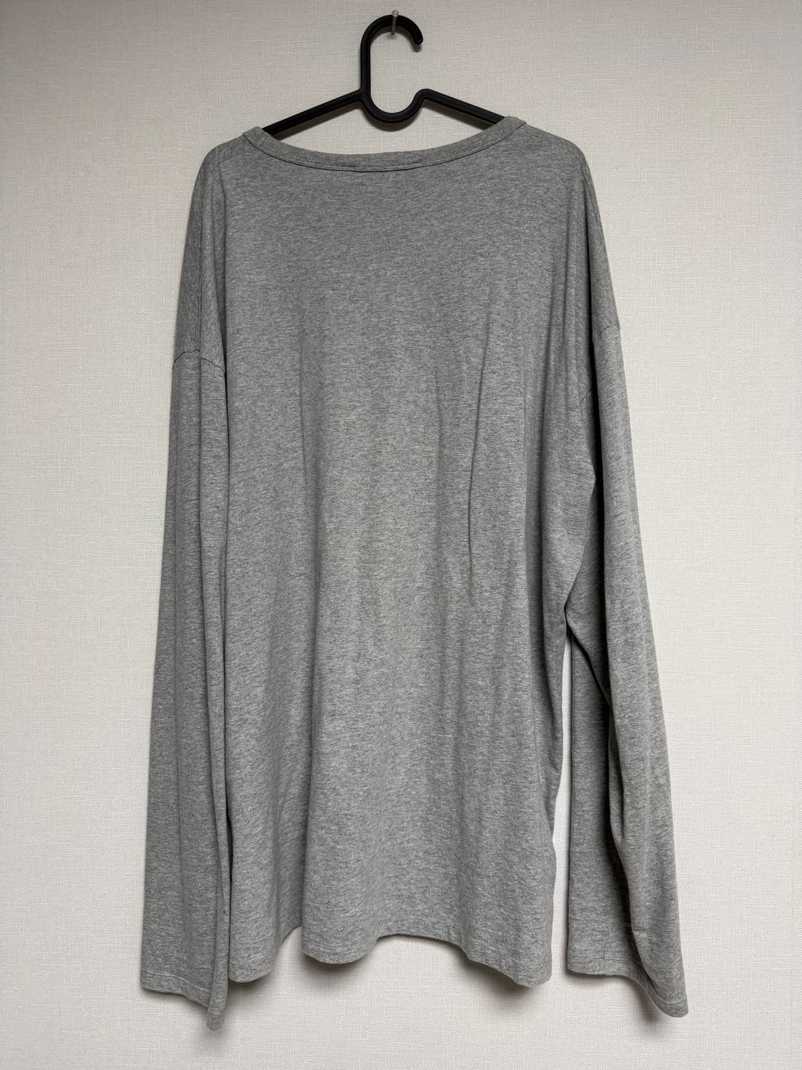 메종키츠네 폭스헤드 롱슬리브 그레이 XXL 상품이미지3