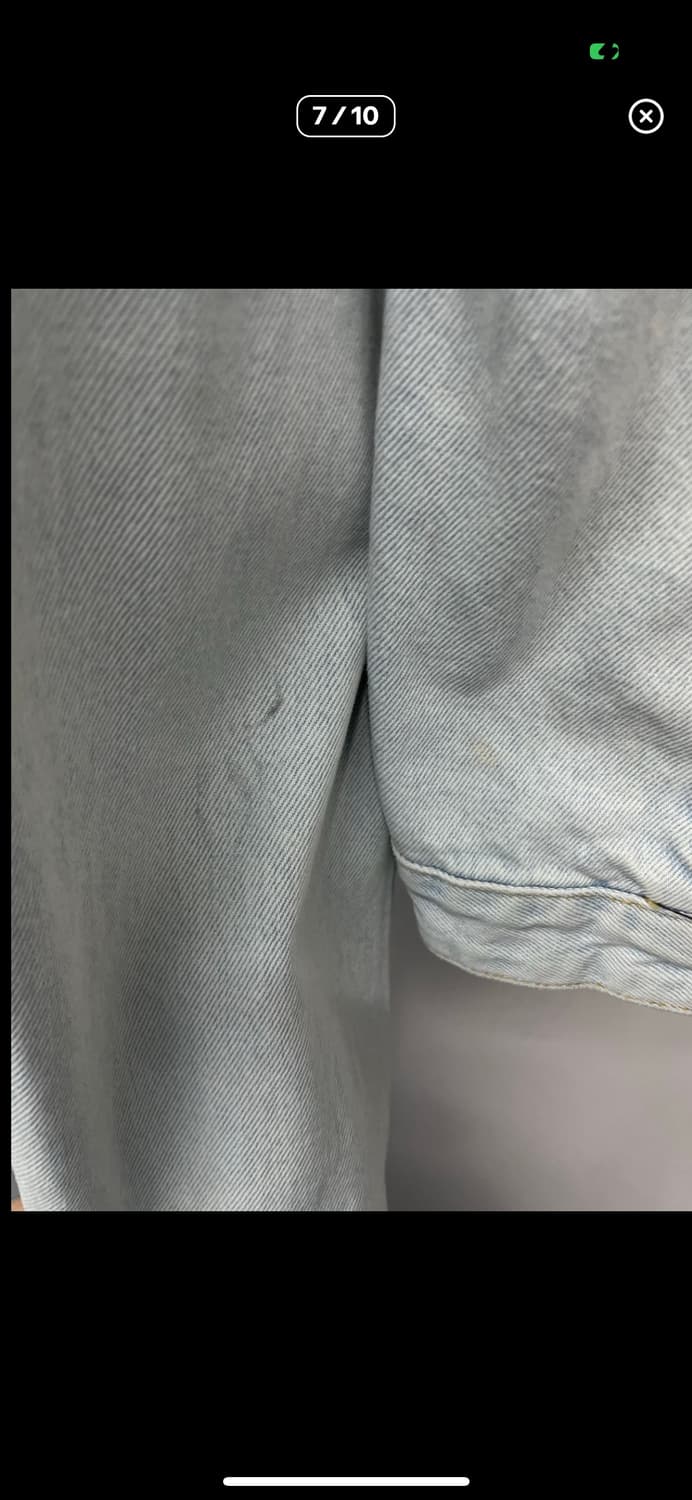 오프화이트 백 디아그 프린팅 데님자켓 A2865 상품이미지7