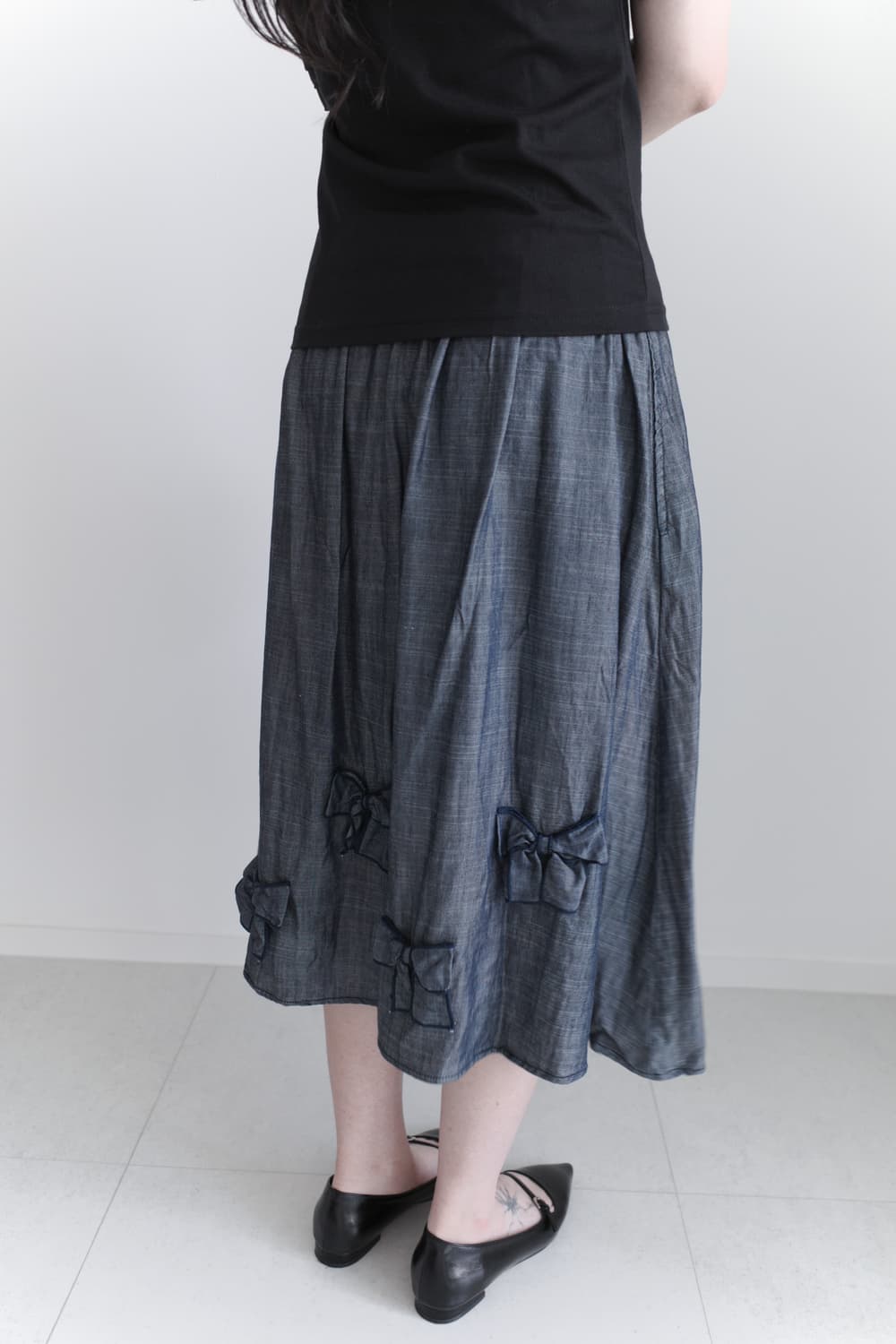 ribbon linen skirt  상품이미지4