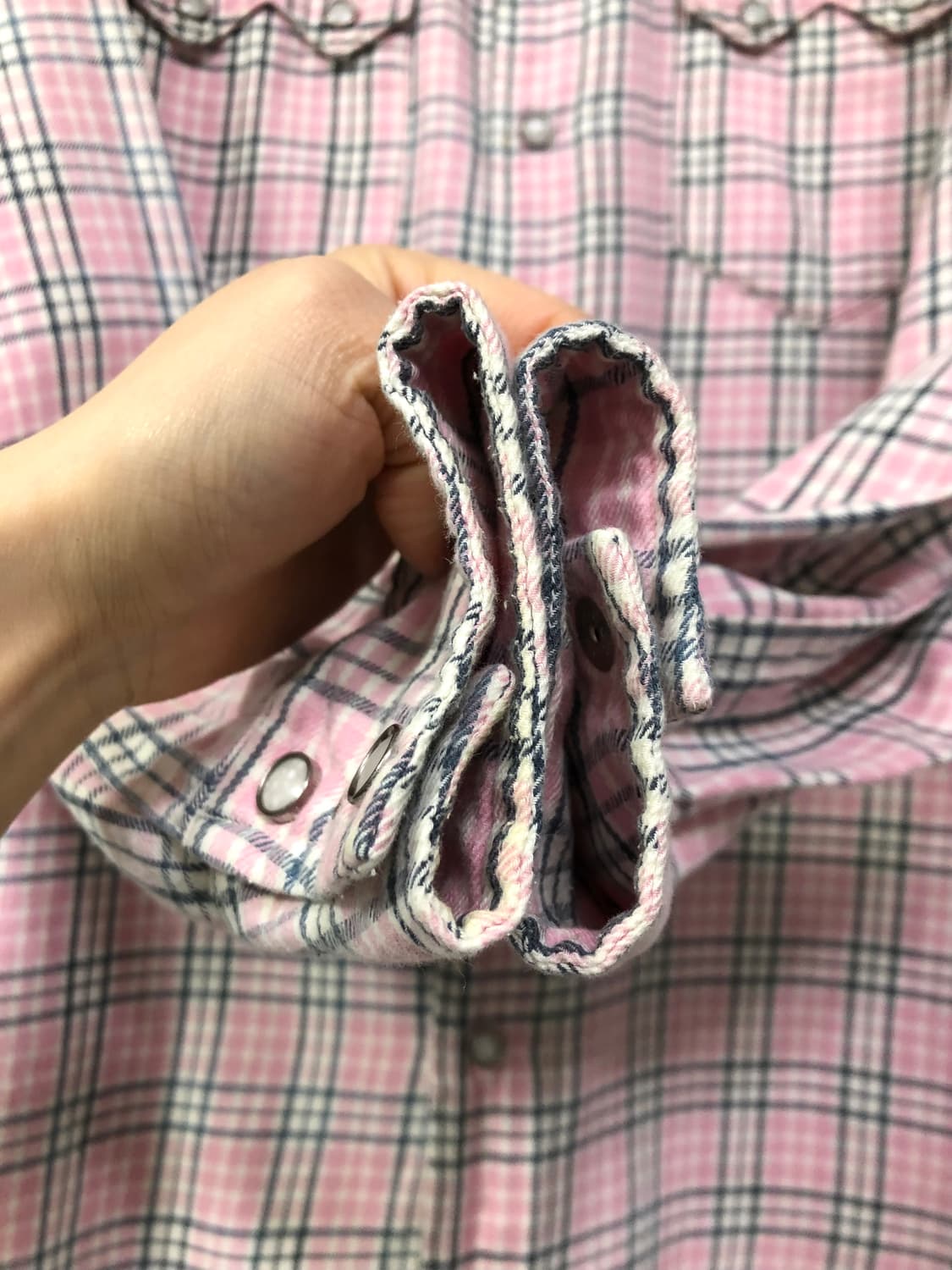 리바이스 LVC short horn 소투스 포켓 웨스턴 체크셔츠 상품이미지5