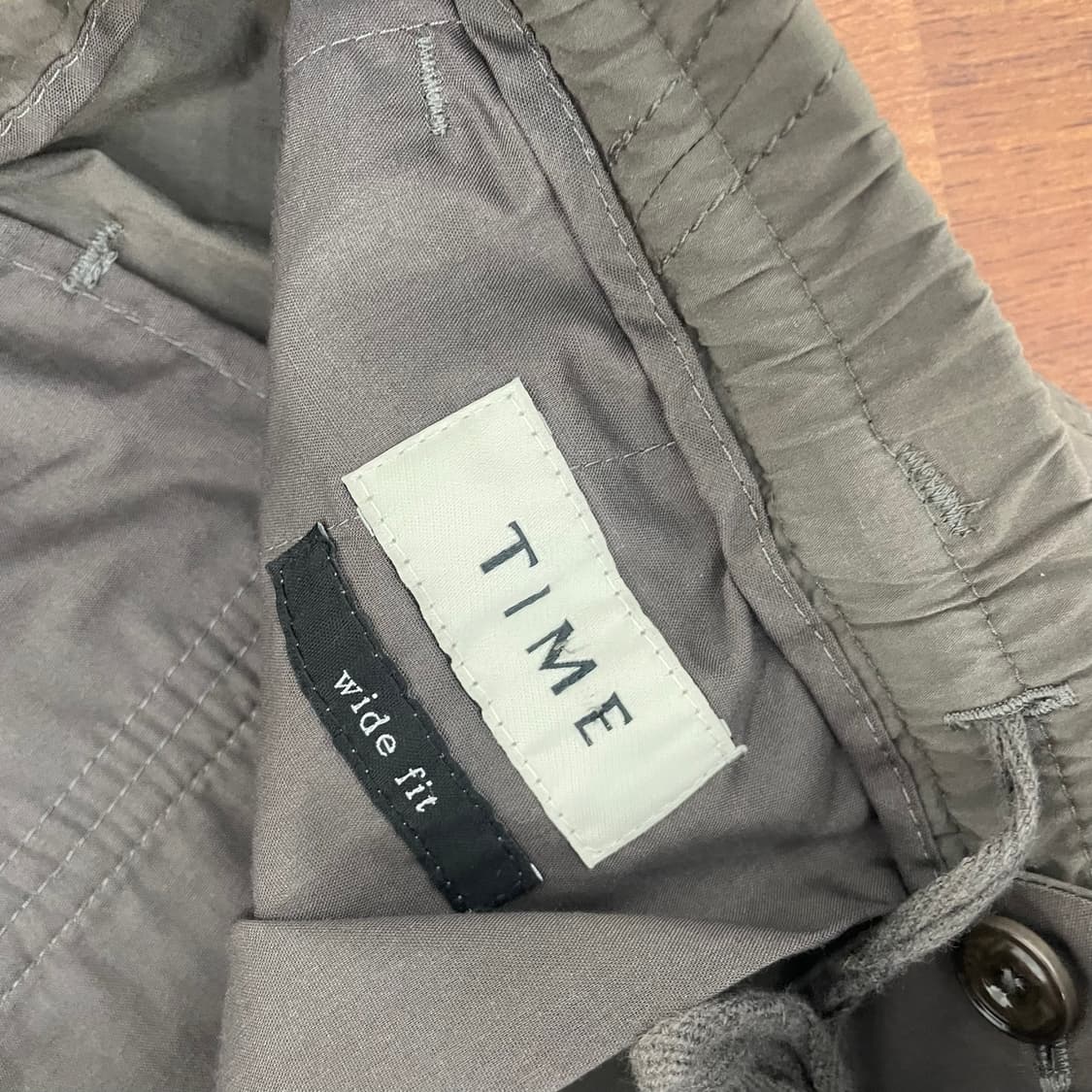 타임옴므 와이드핏 밴딩 팬츠 상품이미지3