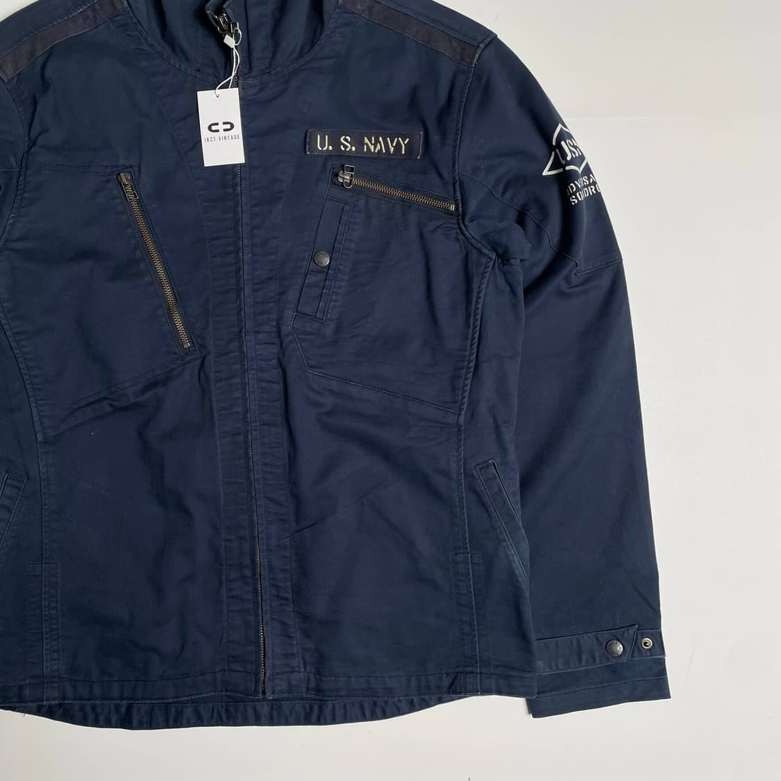 Avirex 코튼 블렌드 밀리터리 집업 후드 상품이미지4