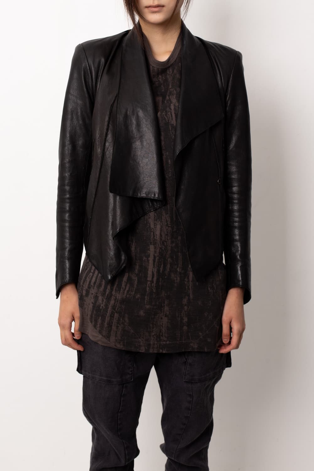 HELMUT LANG ASYMMETRICAL LEATHER JACKET 상품이미지2