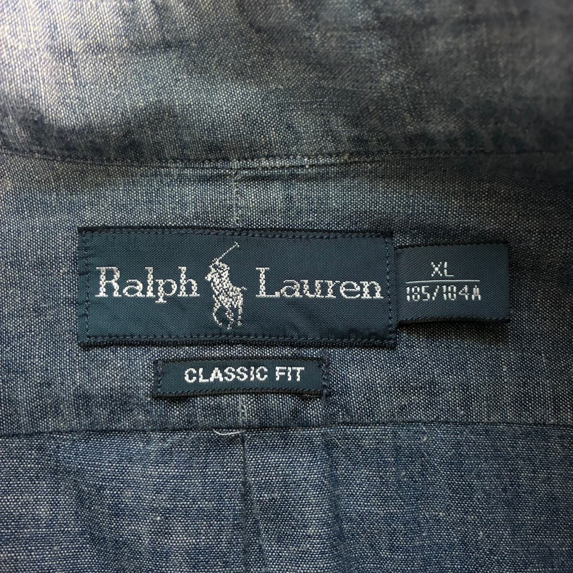 Polo  폴로 랄프로렌 자수 코튼 다크 샴브레이 셔츠  상품이미지3