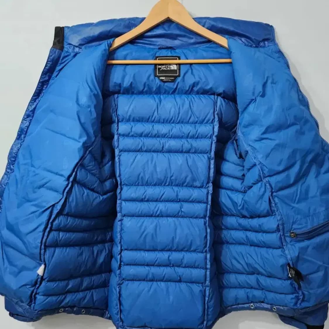 노스페이스 900필 구스다운 패딩 블루 110 상품이미지4