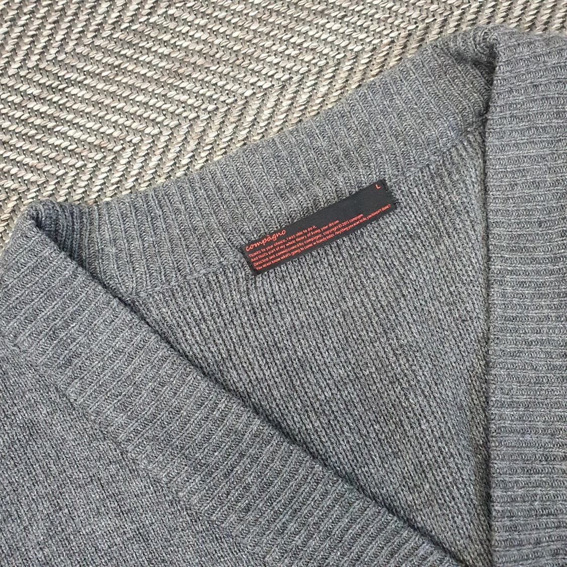 꼼빠뇨 오버핏 니트 가디건 남자120 상품이미지2