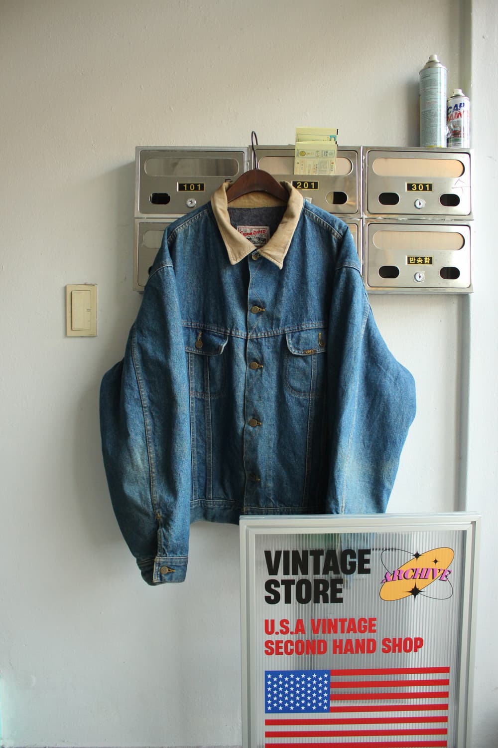 90s Lee StormRider Blanket Lined Jacket 상품이미지1