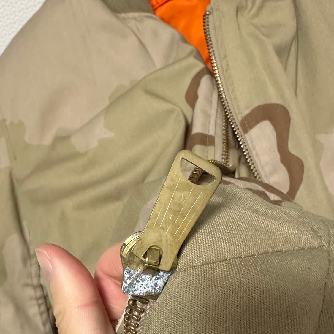 [L] 90s 알파인더스트리 데저트 카모 ma-1 상품이미지3