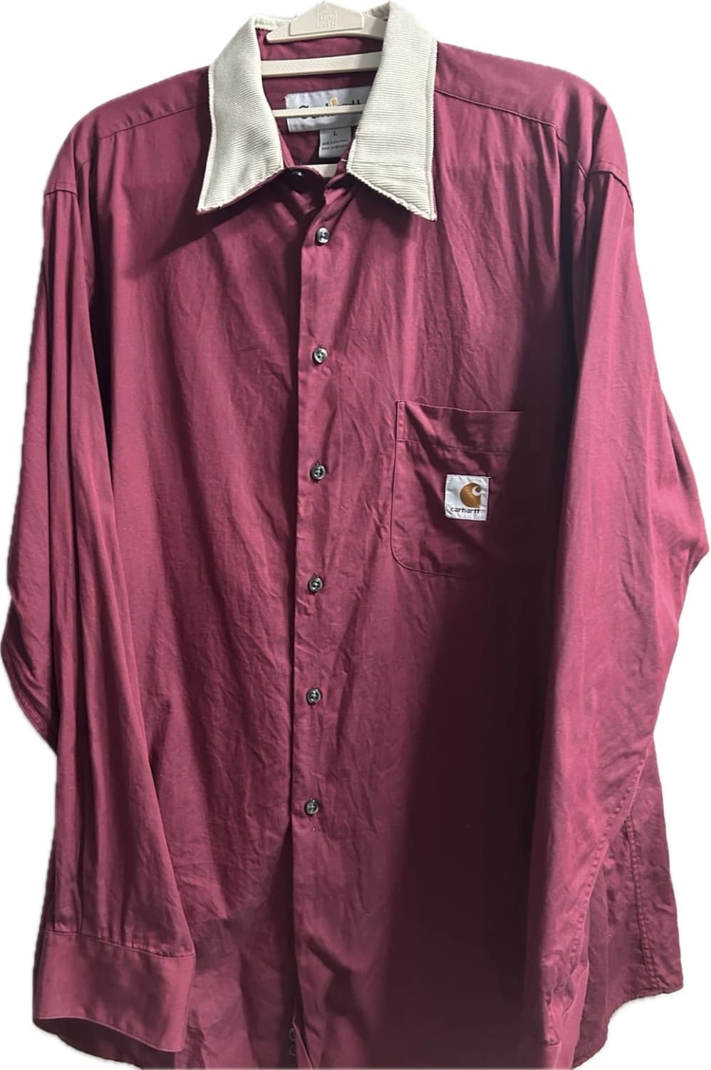 칼하트 us 셔츠 L사이즈 버건디 상품이미지1