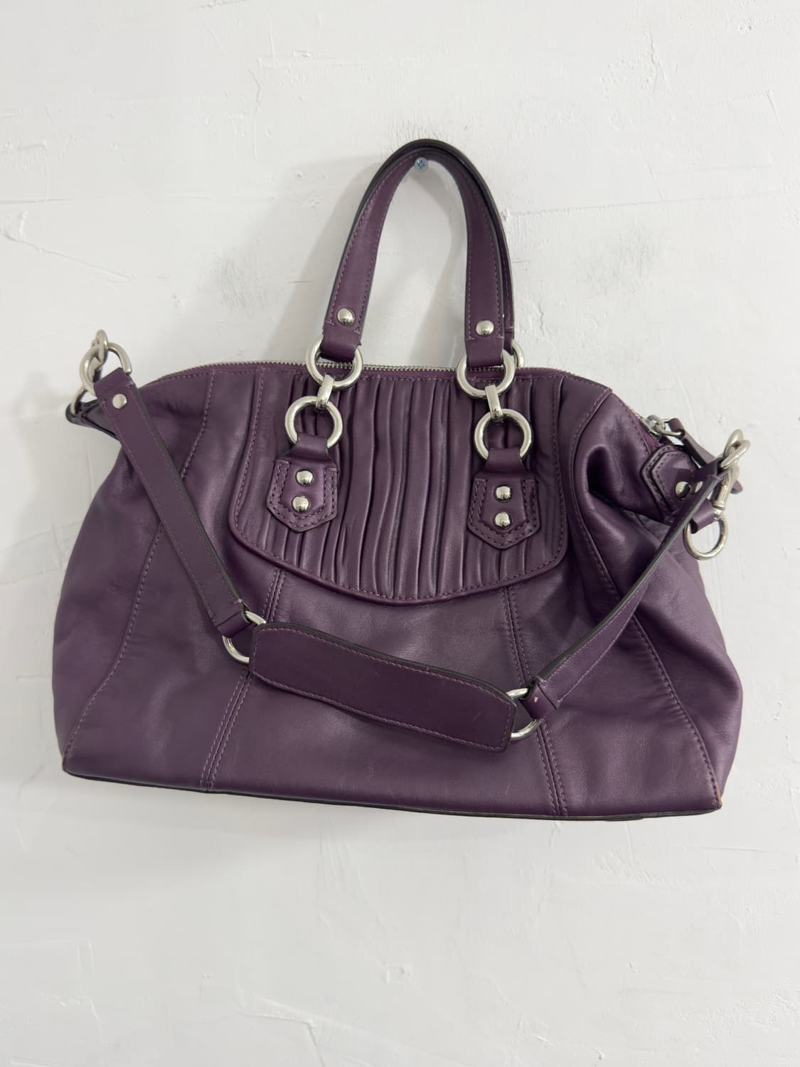 coach purple leather bag 상품이미지6