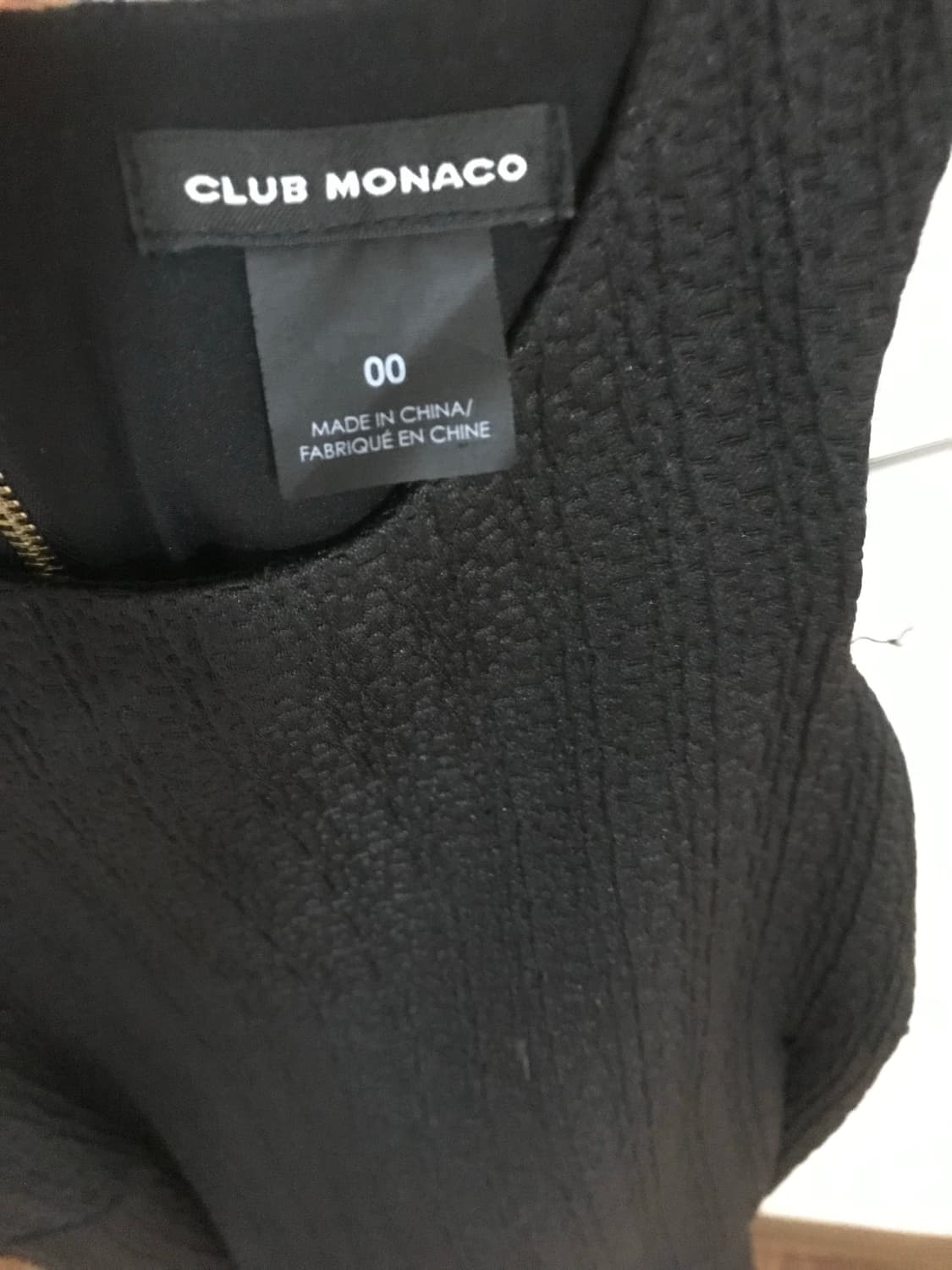 클럽 모나코 Club Monaco 블랙 컷아웃 미니 원피스 44사이즈 상품이미지3