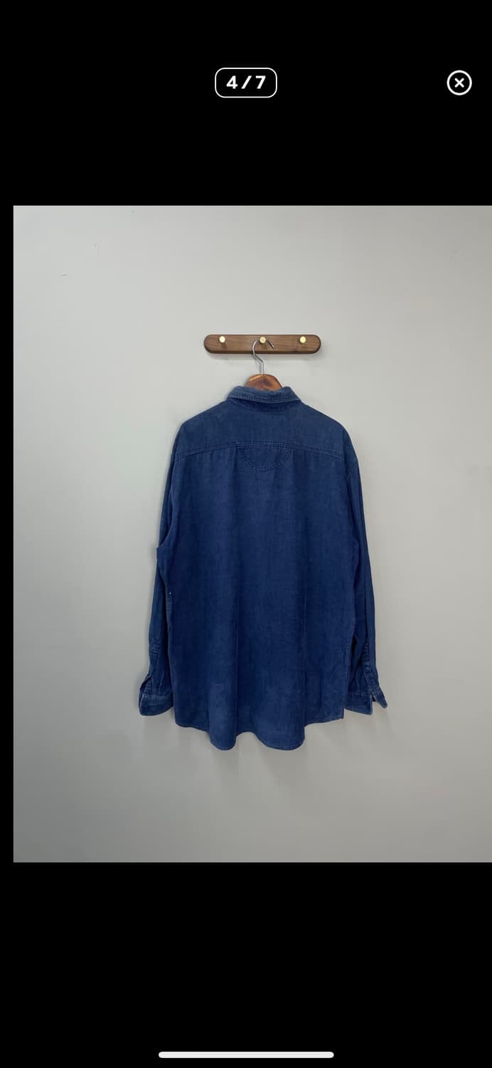 칼하트 코튼 블루 워크셔츠 A2470 상품이미지4