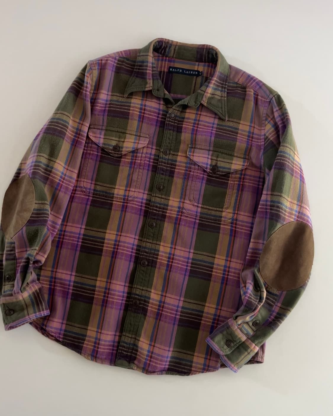 폴로 랄프로렌 엘보우패치 플란넬 체크셔츠 5 상품이미지2