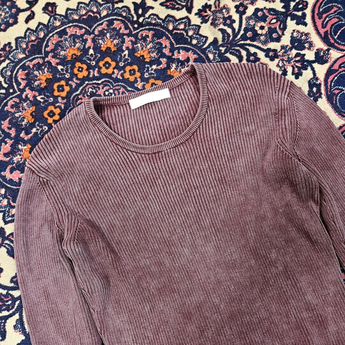 플랙(PLAC) 스쿱 넥 워싱 티셔츠 Free 상품이미지5