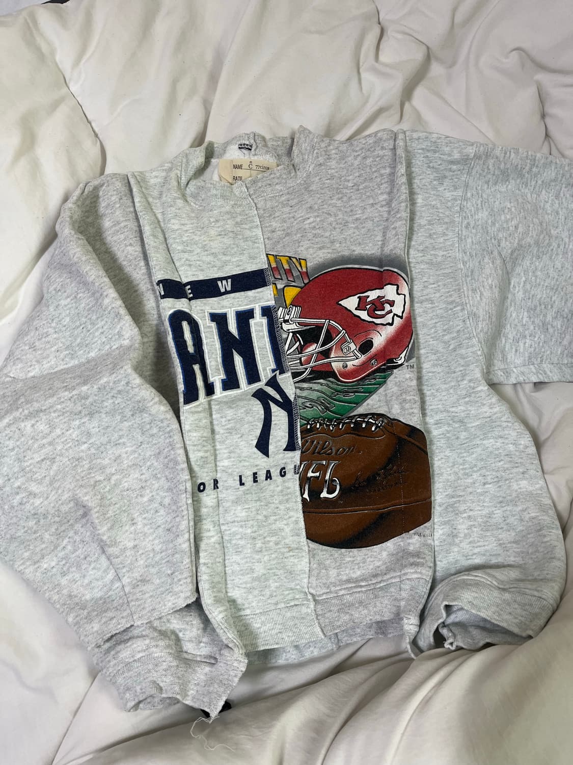 77circa 기모 맨투맨 상품이미지1