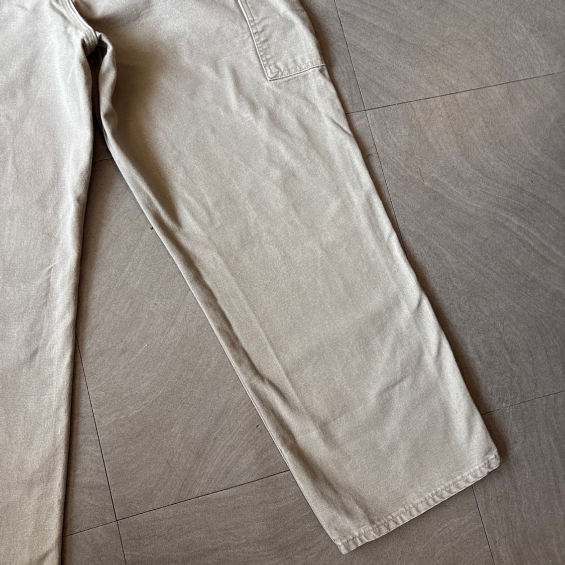 칼하트 오리지널 다크 베이지 싱글니 카펜터 팬츠 상품이미지4