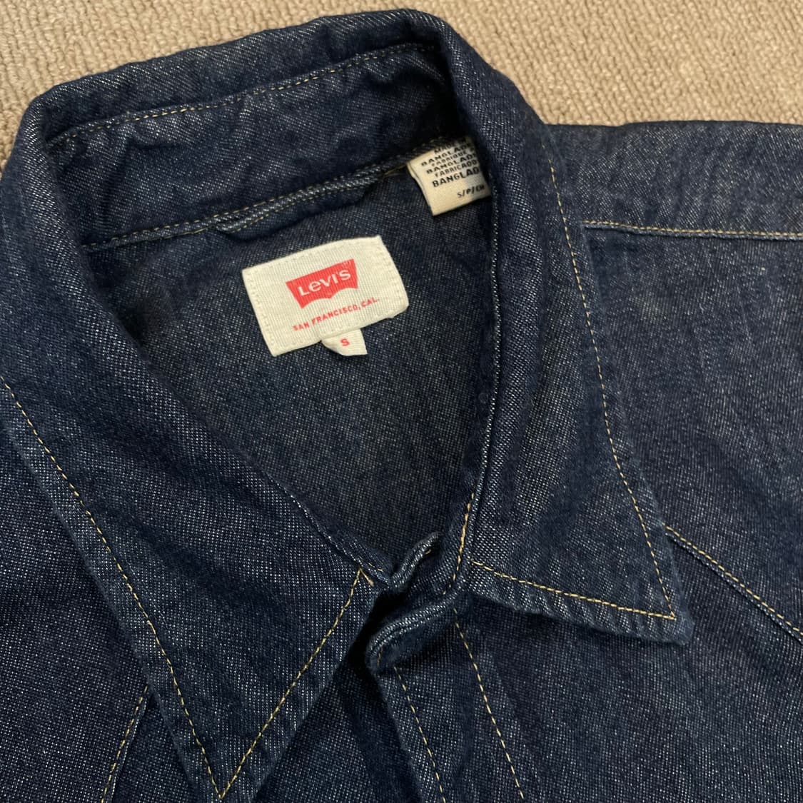 levis 리바이스 웨스턴 데님셔츠 s 상품이미지2