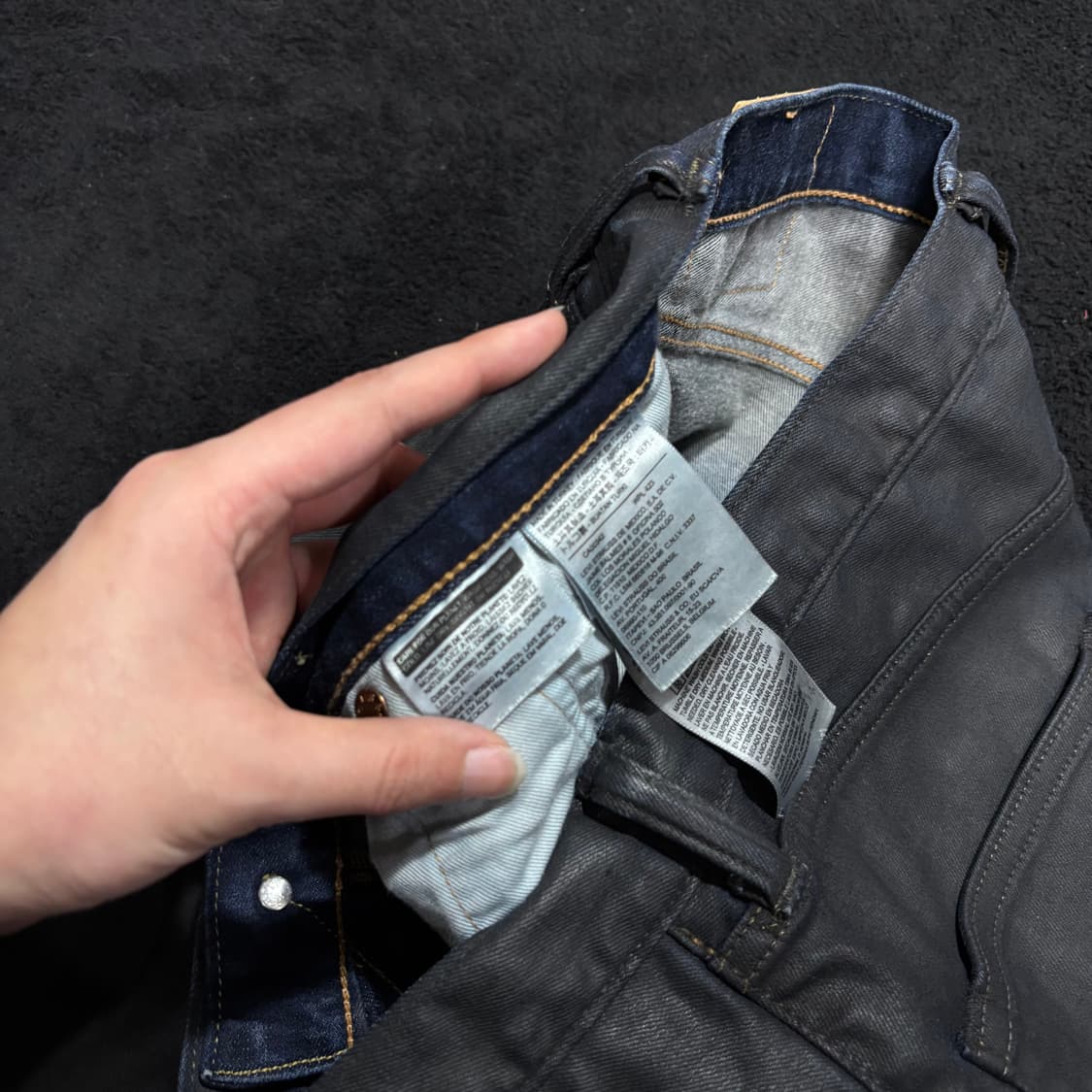 32 리바이스504 레귤러핏 코팅진 상품이미지4