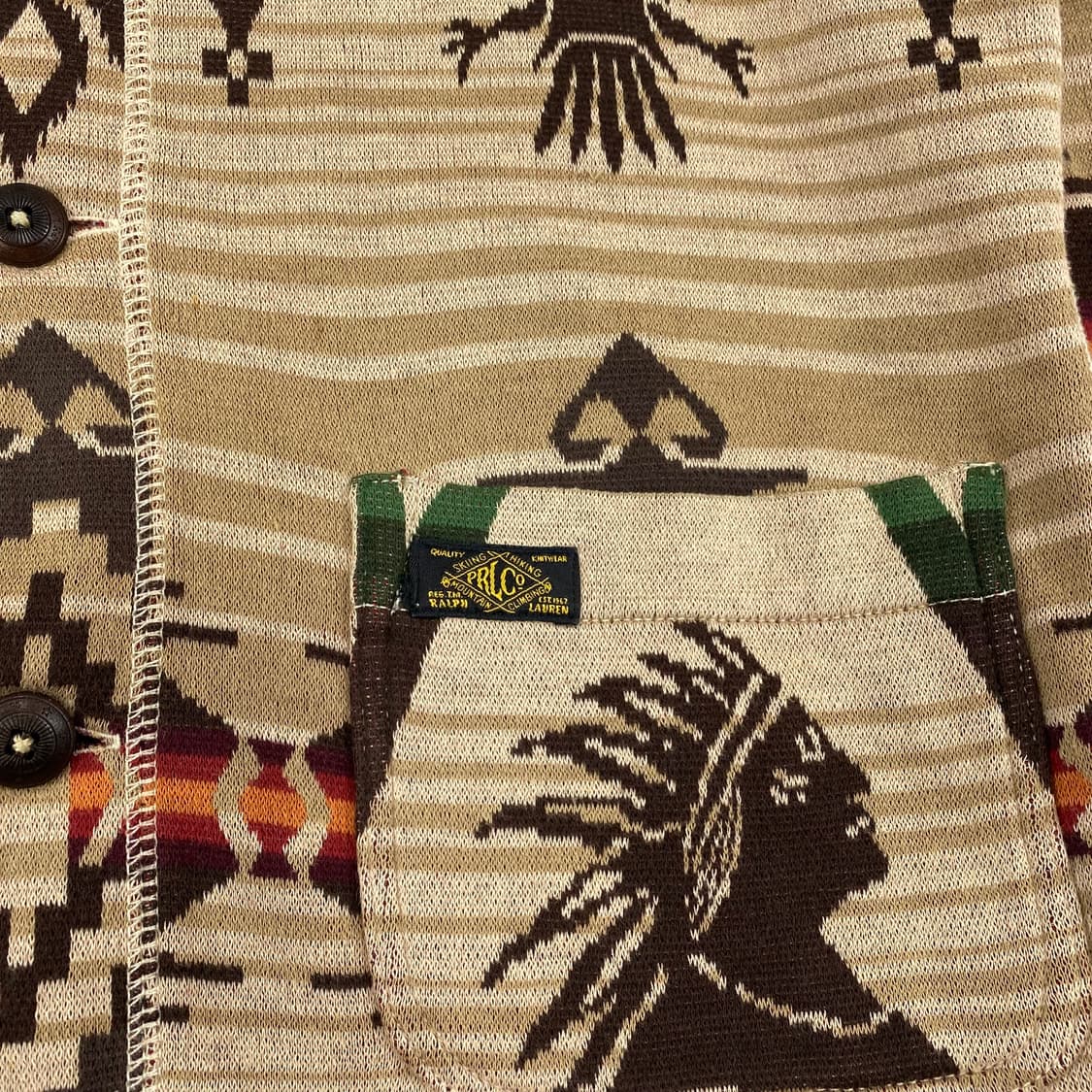 폴로 랄프로렌 네이티브 나바호 패턴 숄 카라 가디건 (95) 상품이미지3