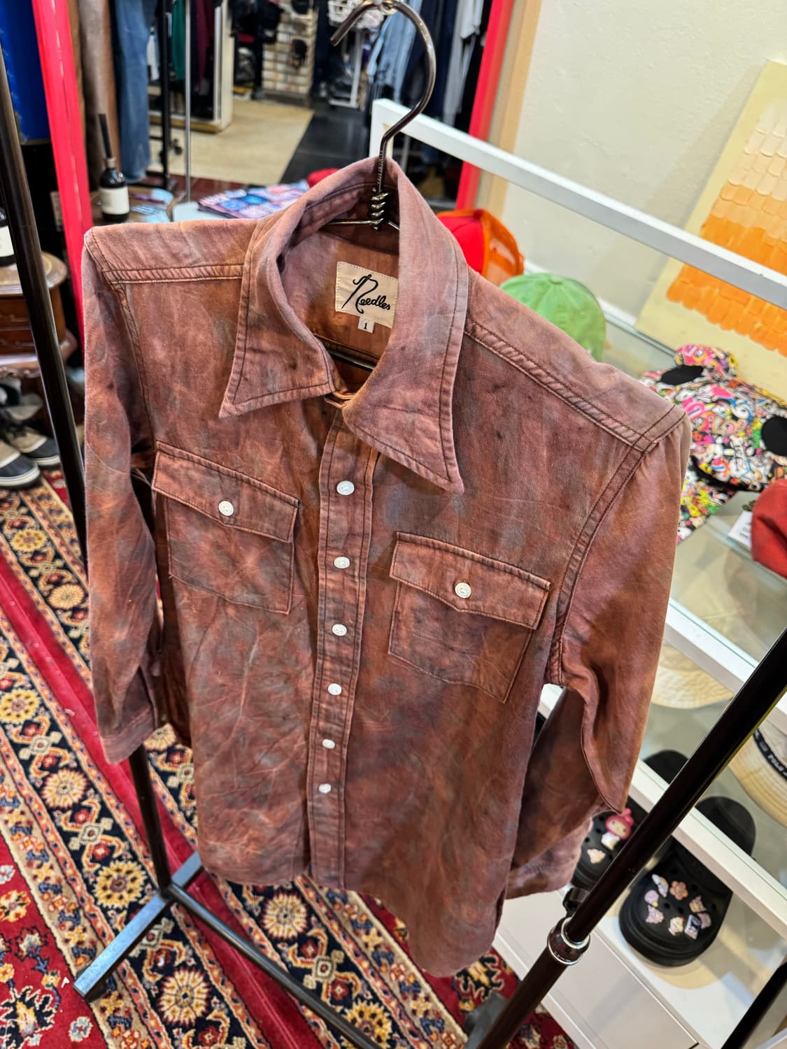 니들스(Needles) 여성용 브라운 마블 워싱 웨스턴 셔츠 1size 상품이미지10