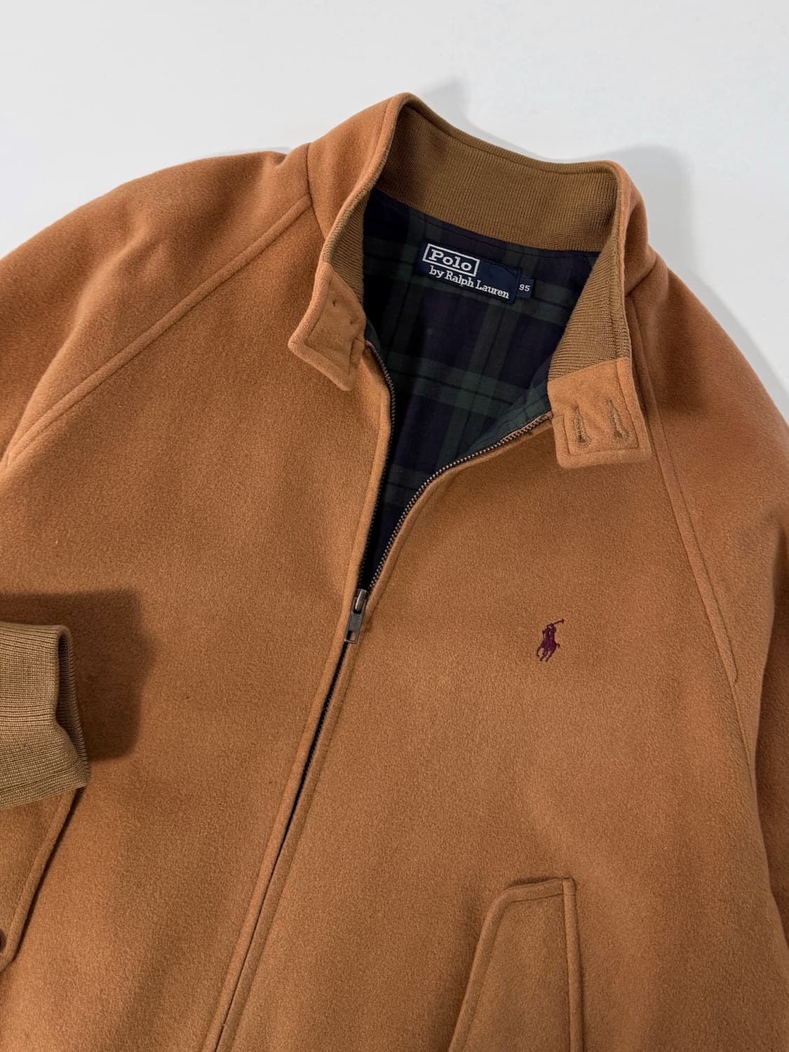 폴로 랄프로렌 90‘s 루즈핏 울 모직 베이지 바라쿠타 자켓 상품이미지4