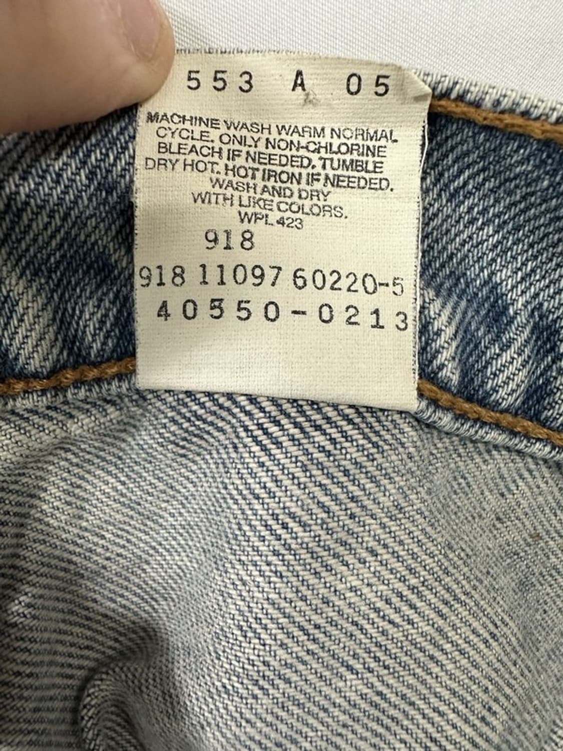[W36L30] LEVI'S 리바이스550 90s USA 빈티지오렌지탭 상품이미지10