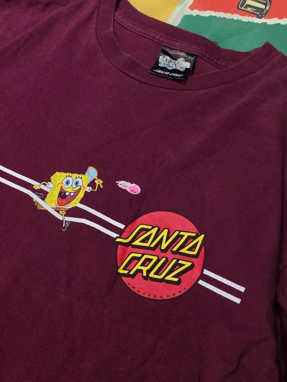 Santa Cruz x SpongeBob 반팔 M 상품이미지3