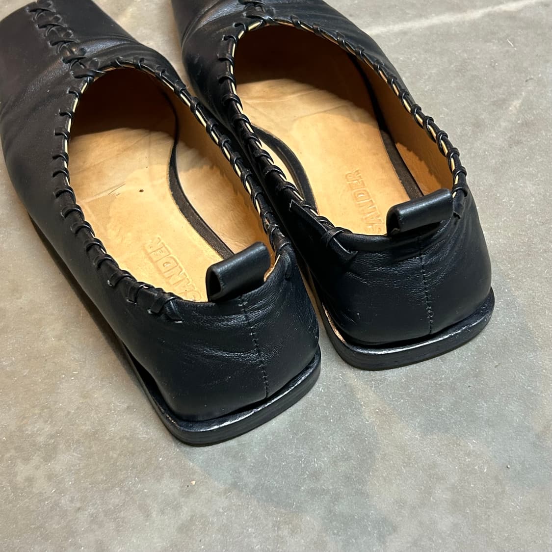 250) 질샌더 휩 스티치 스퀘어 토 발레리나 플랫 슈즈 상품이미지5