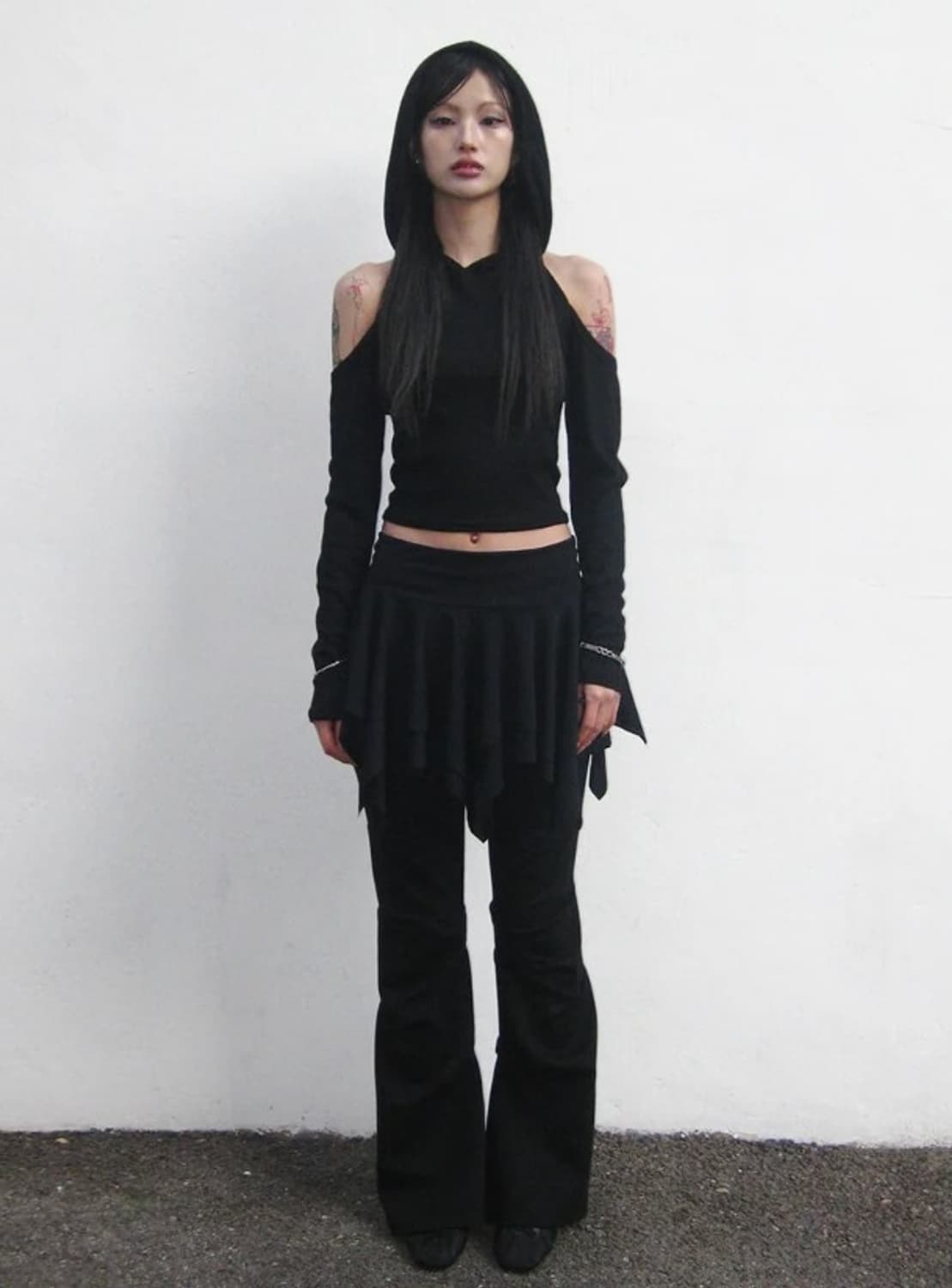 Pintuck boots cut training pants 상품이미지2