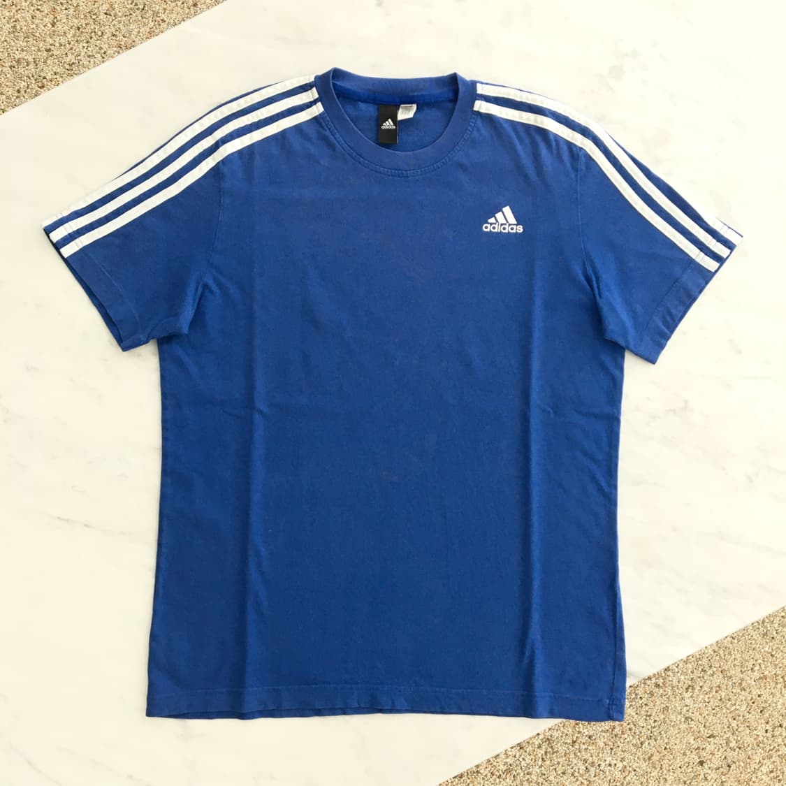 블루 삼선 숏 슬리브 남성 102 여성 프리사이즈 상품이미지3