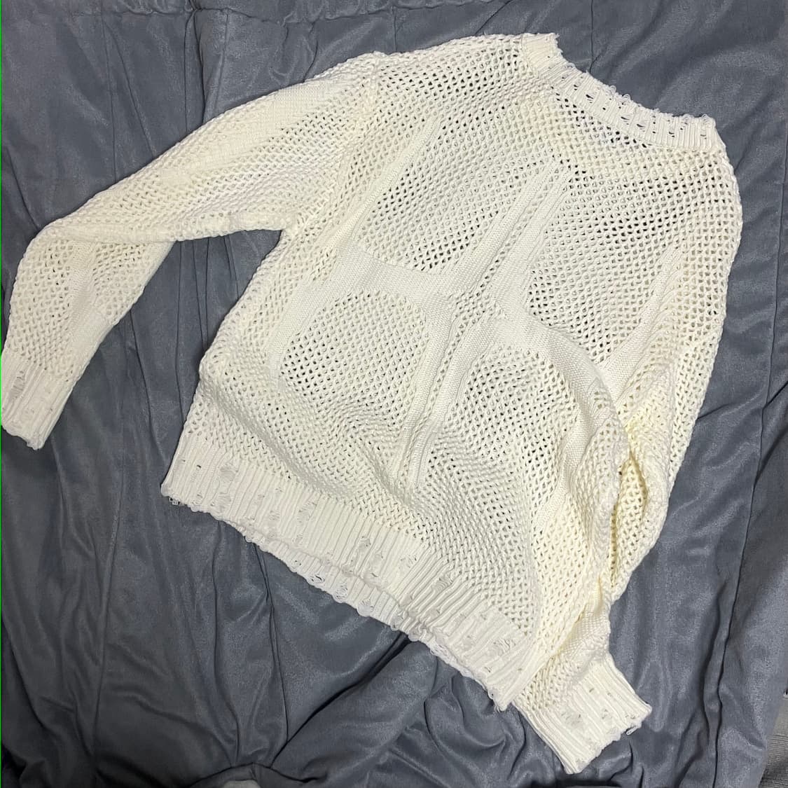 떠그 클럽 트라이벌 네트 니트 화이트 (2) 상품이미지2