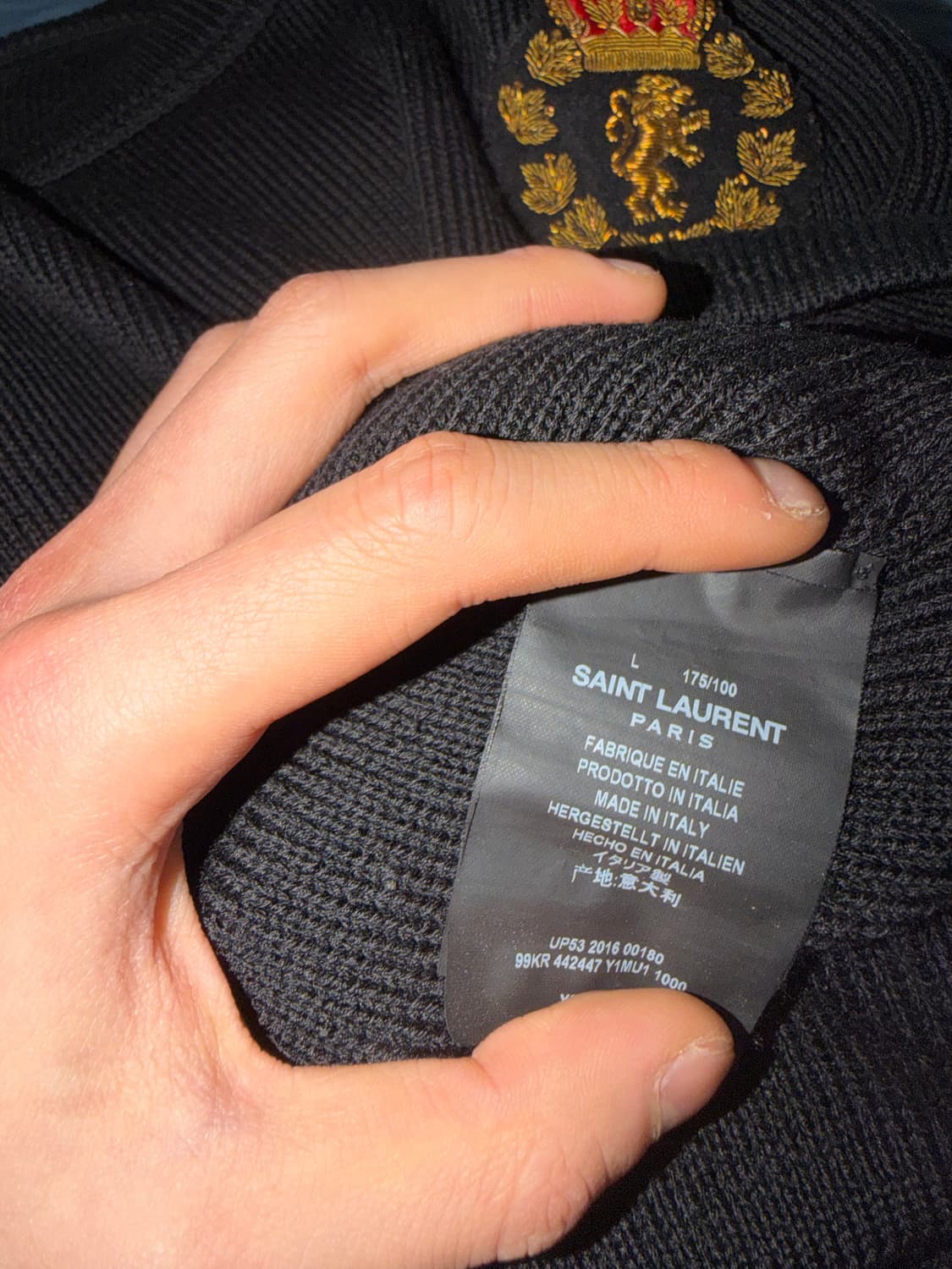 생로랑16 에디슬리먼 크레스트니트 상품이미지3