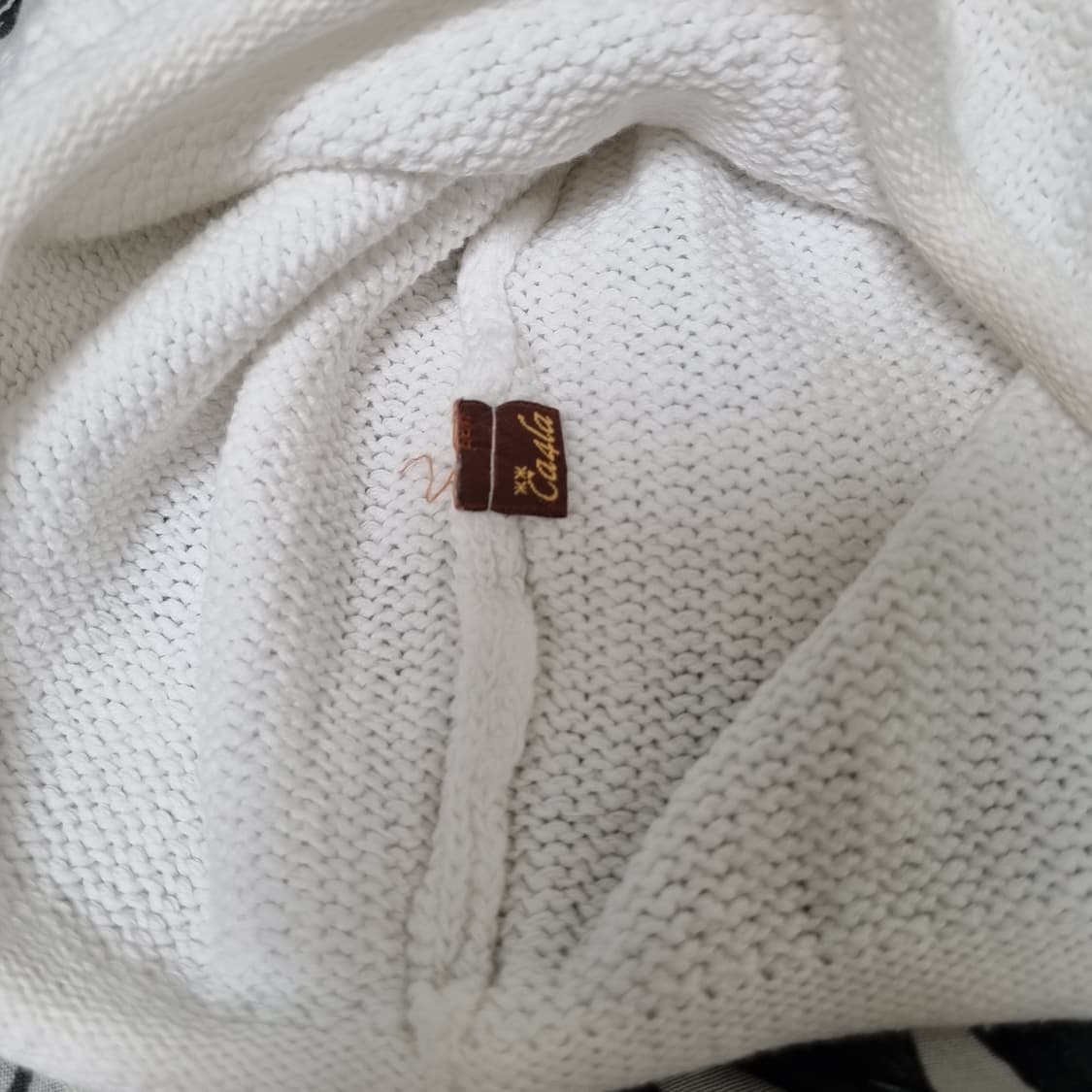 CA4LA 니트 비니 화이트 상품이미지4