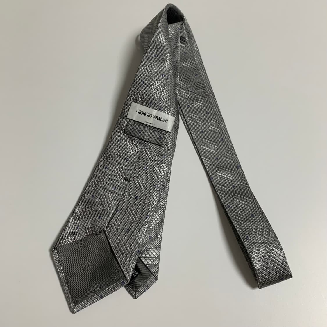조르지오 아르마니(ARMANI) 기하학적패턴 명품넥타이 정장패션 A+등급 상품이미지10
