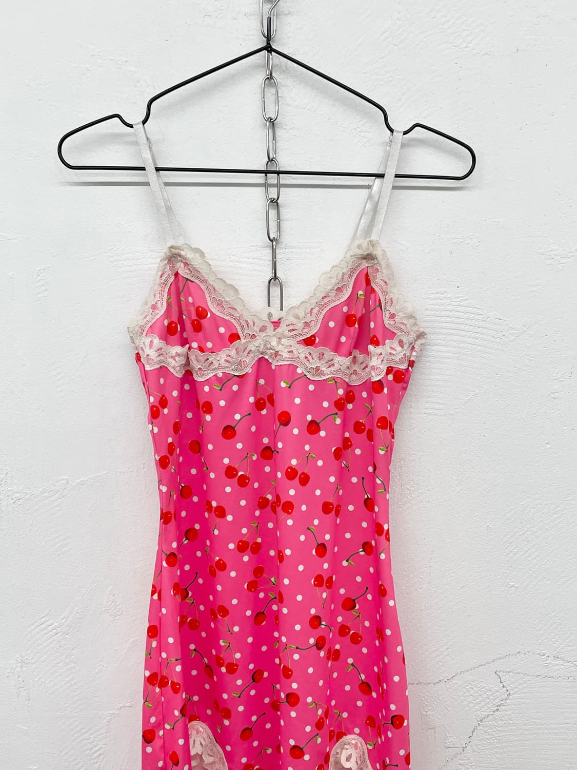하이틴 체리 레이스 원피스 상품이미지5