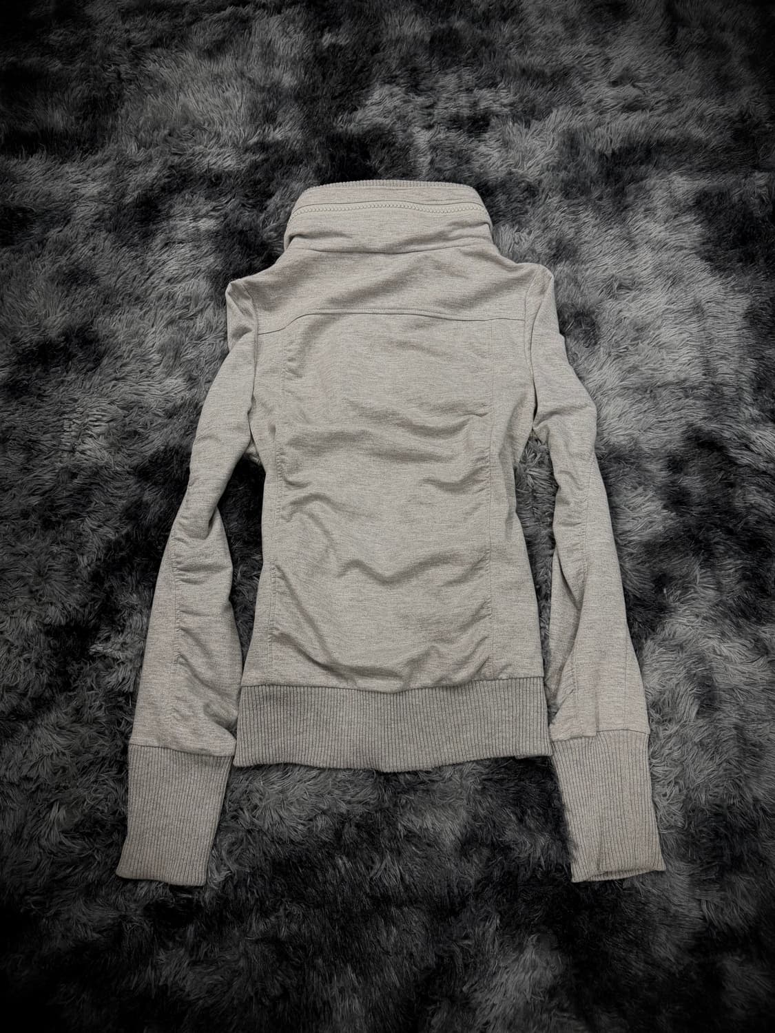 H.C.M II 셔링 히든후디 그레이 집업 상품이미지2