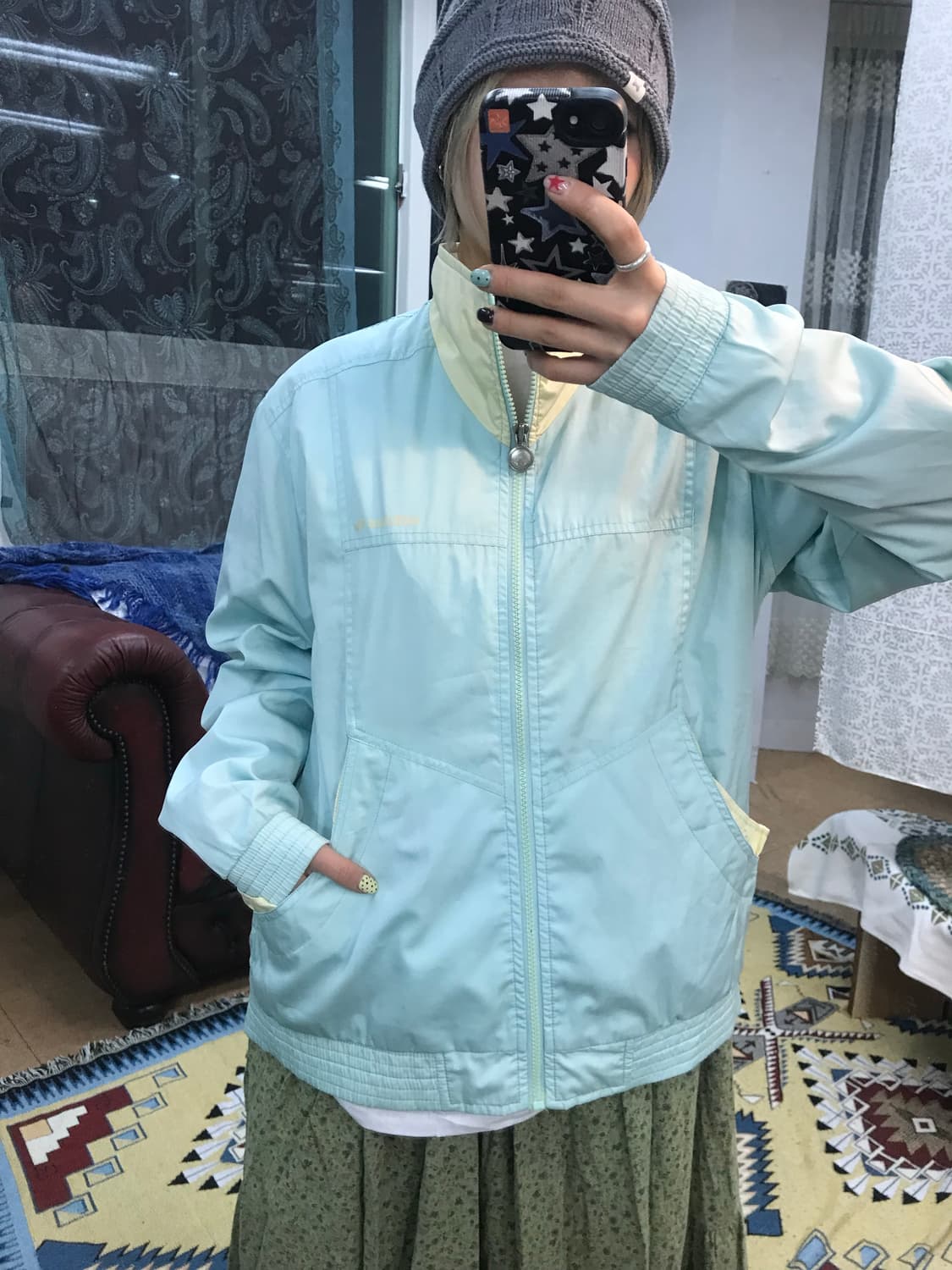 아디다스 빈티지 민트 바람막이  상품이미지1