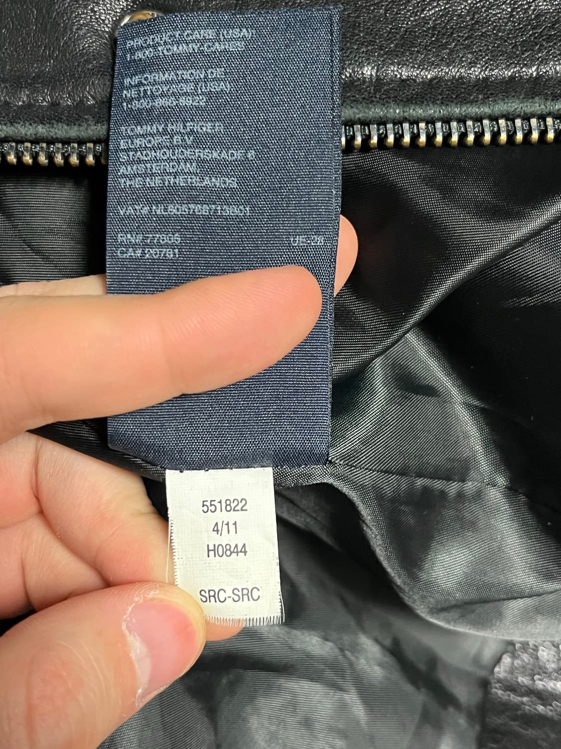 타미힐피거 리얼레더 자켓 L 상품이미지3