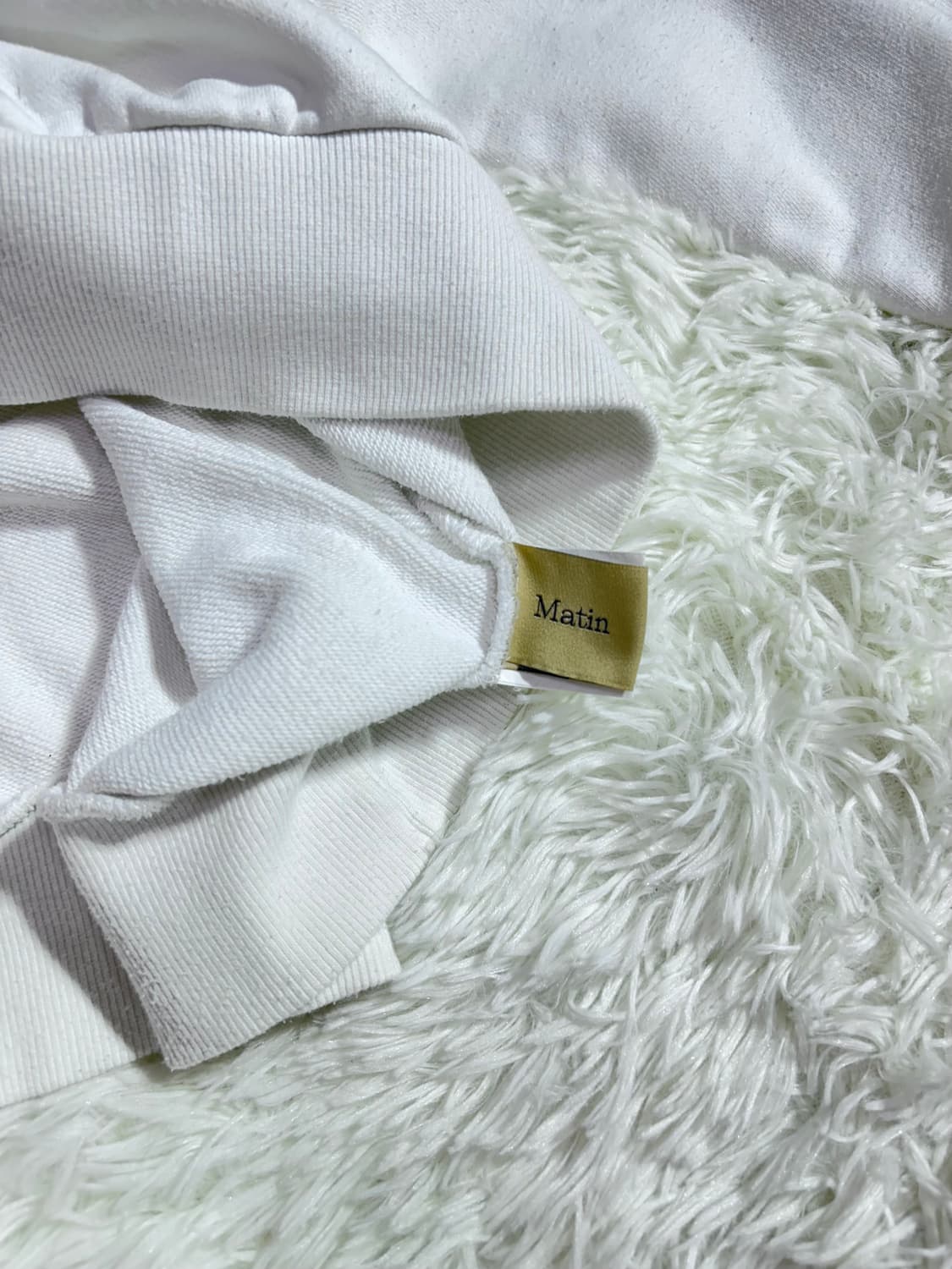 마땡킴 화이트 맨투맨  상품이미지7