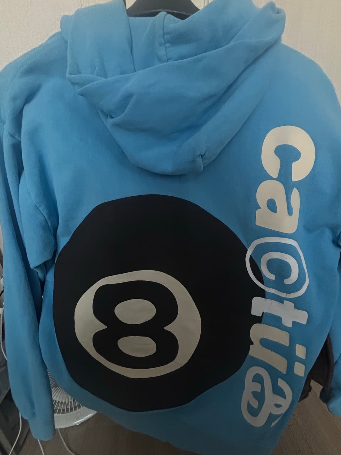 스투시 x CPFM 8볼 피그먼트 다이드 후드 블루  상품이미지5