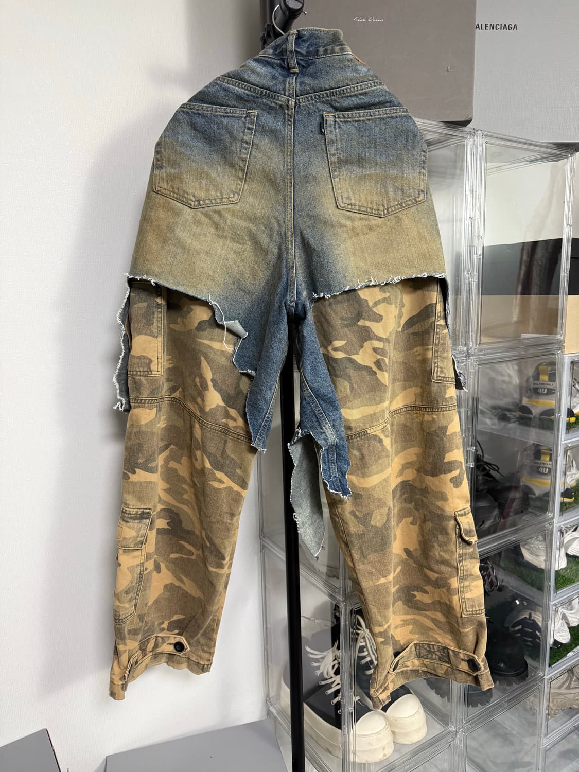 프로젝트gr 데님 레이어드 카모팬츠 1사이즈 팝니다 상품이미지1