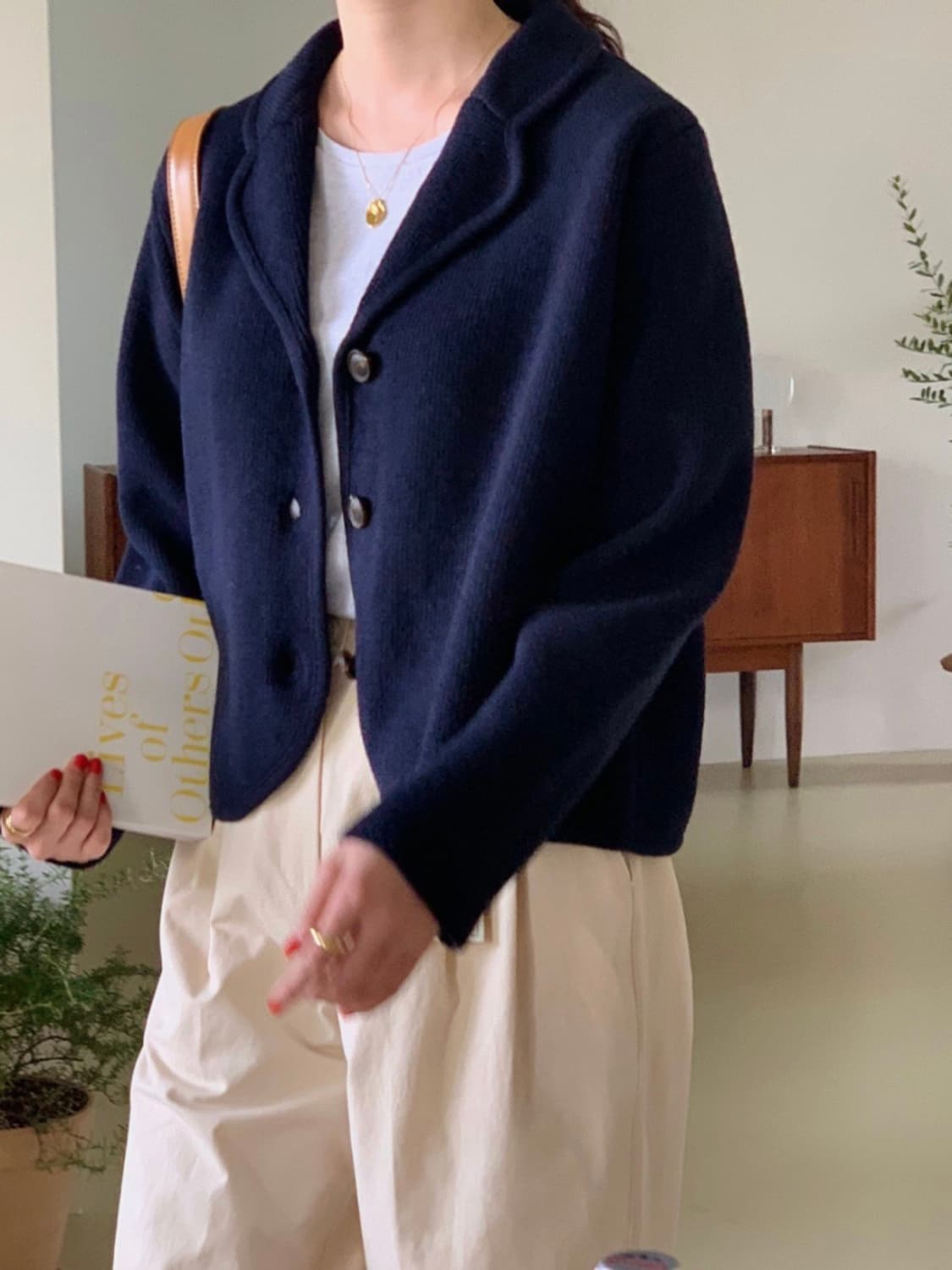 어베인 시그니처텍 캐시미어 울 니트자켓 (옷장정리) 상품이미지6