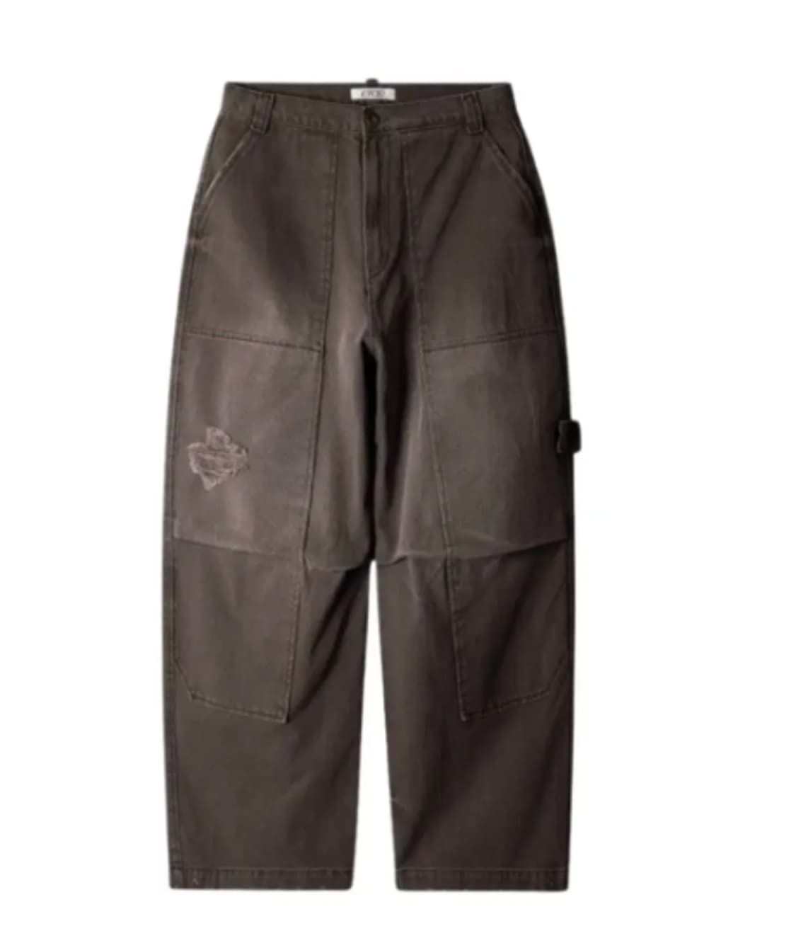 [L] ETCE 워시드 가드너 팬츠 브라운 상품이미지1