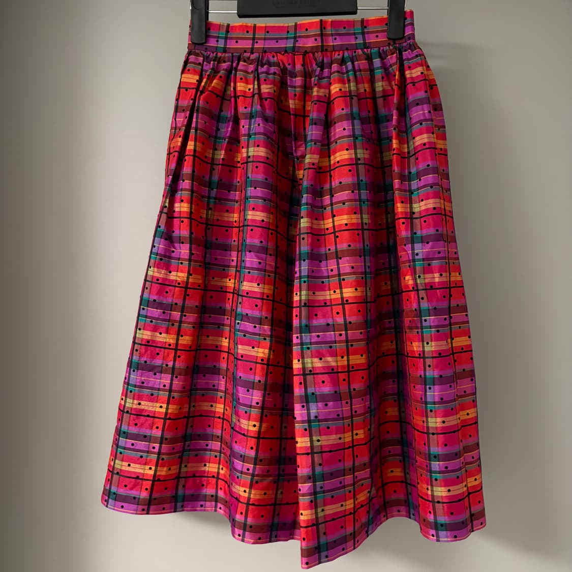 vivid dot check skirt 상품이미지2