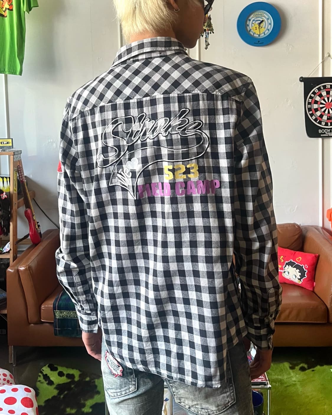 Sorridere Japan Multi Patch Check Shirt 상품이미지3