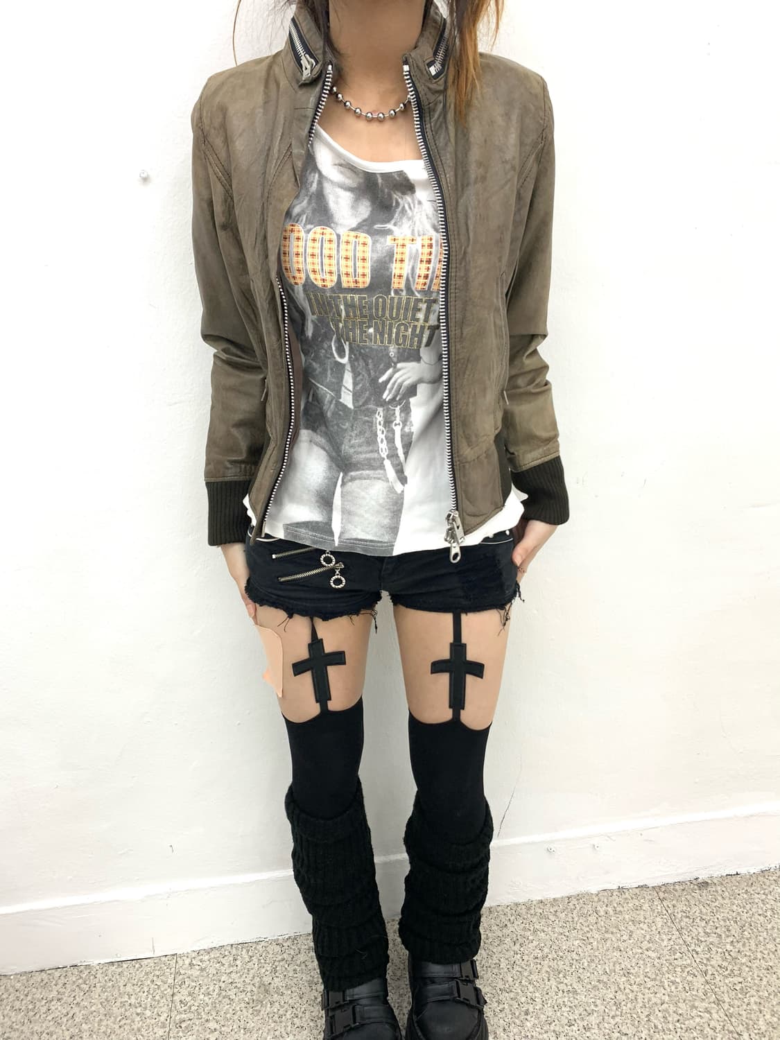 Rusty lambskin leather jacket  상품이미지2