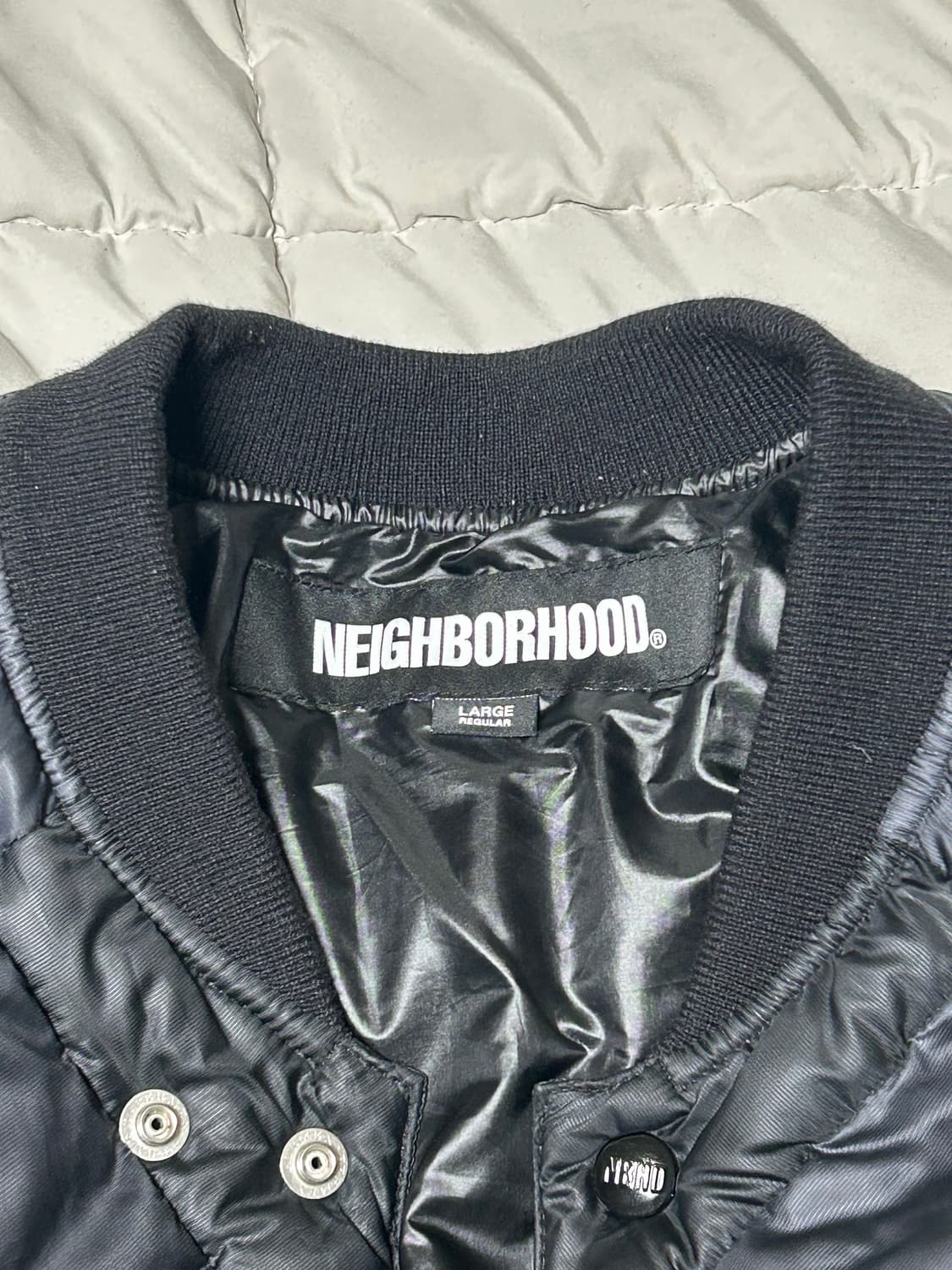 네이버후드 체커패딩 23fw 상품이미지6