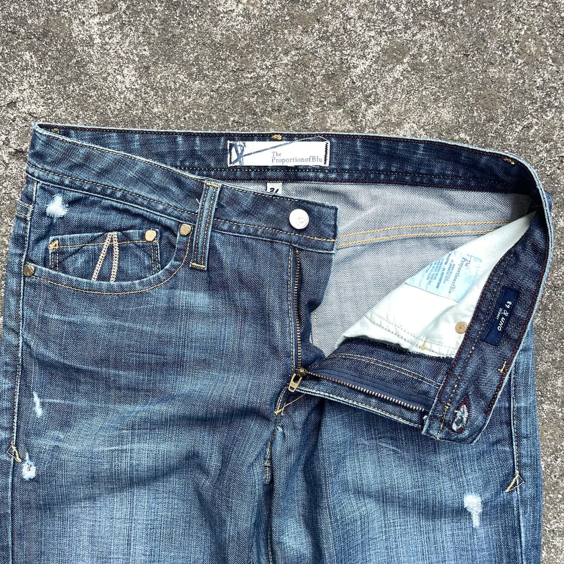 TheProportionofBlu 빈티지 데님팬츠 made in USA 상품이미지3
