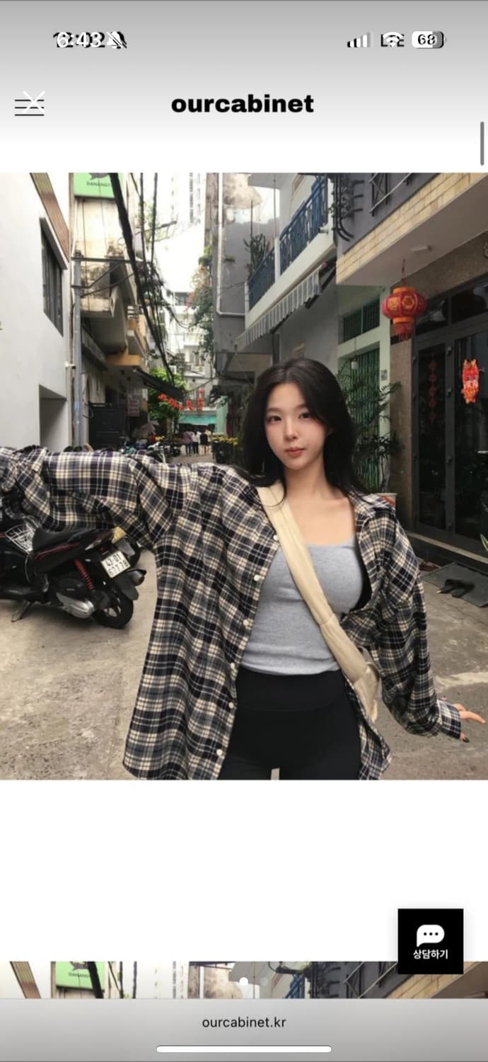 아워캐비넷 헤비 체크 셔츠 상품이미지2